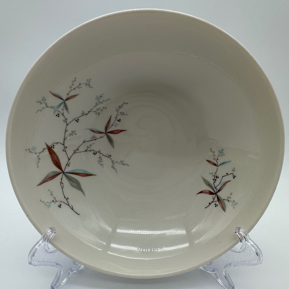 Syracuse China Carefree Finesse Round Serving Bowl Mid Century Modern 8.5 Inch